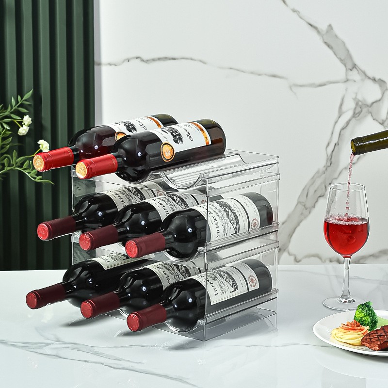 Wine Organizer Rack Manufacturer - Plastic Bottle Glass Display