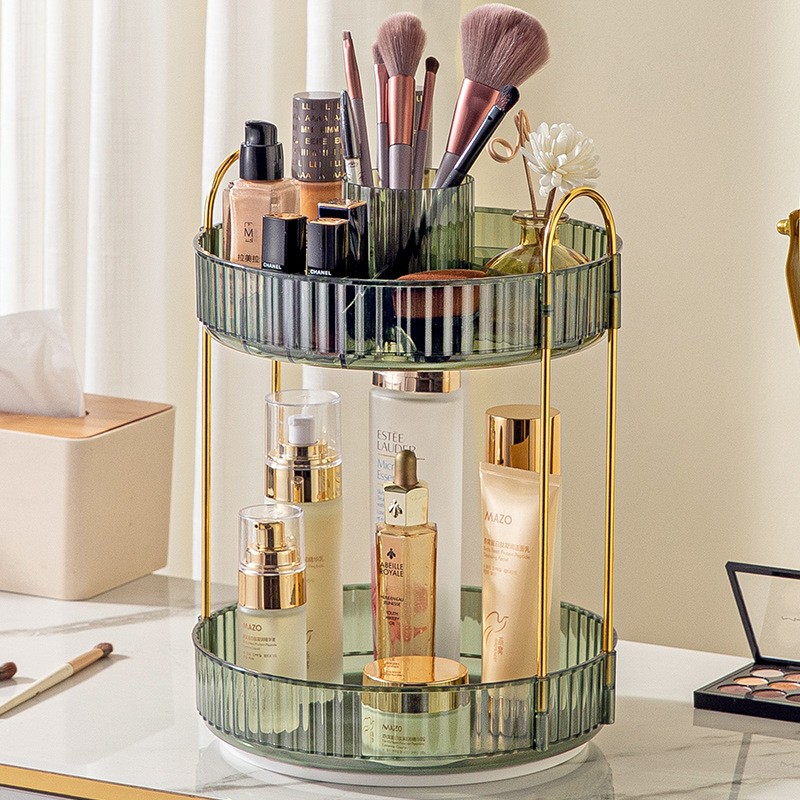 Cosmetic Storage Rack Manufacturer - Bathroom Dressing Table Double-layer