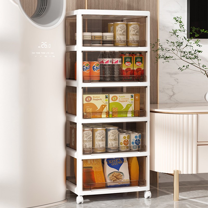 Storage Cabinet Manufacturer - Multi Layer Transparent Tea Color