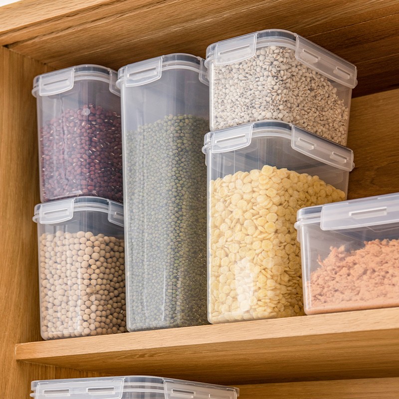 Grain Storage Box Manufacturer - Rectangular Sealed Transparent Jar