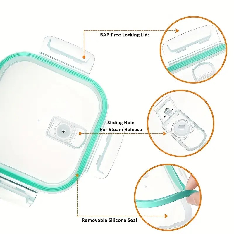 Meal Container Manufacturer - Leak Proof Lock Lid Microwave