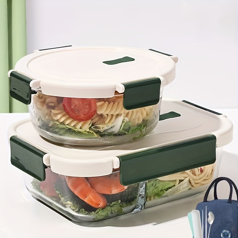 Glass Food Container Manufacturer - Round Snap Lid Airtight