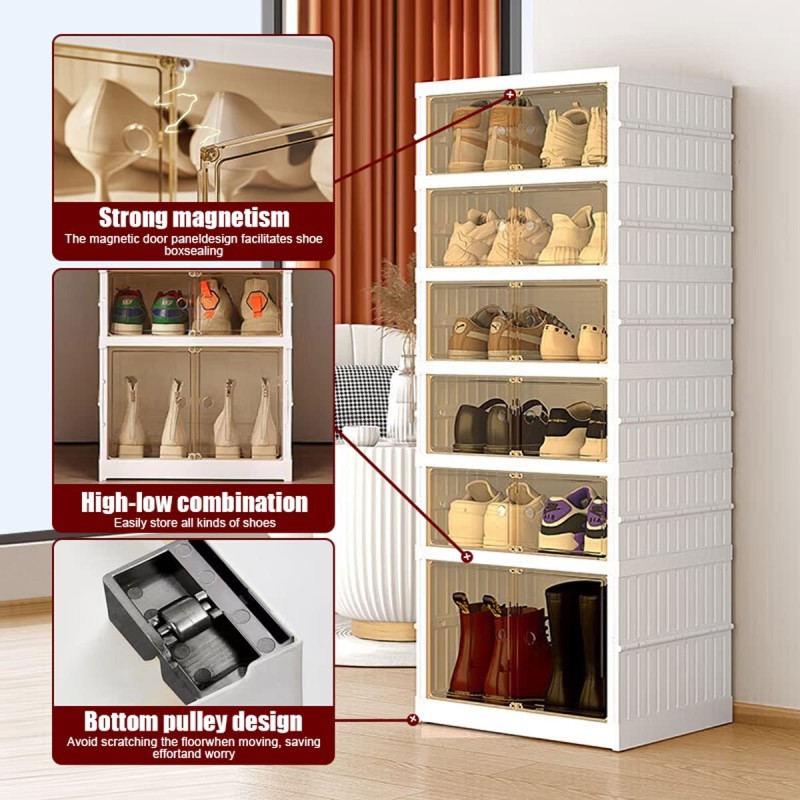 Shoe Storage Box Manufacturer - Household Installation-free Stackable