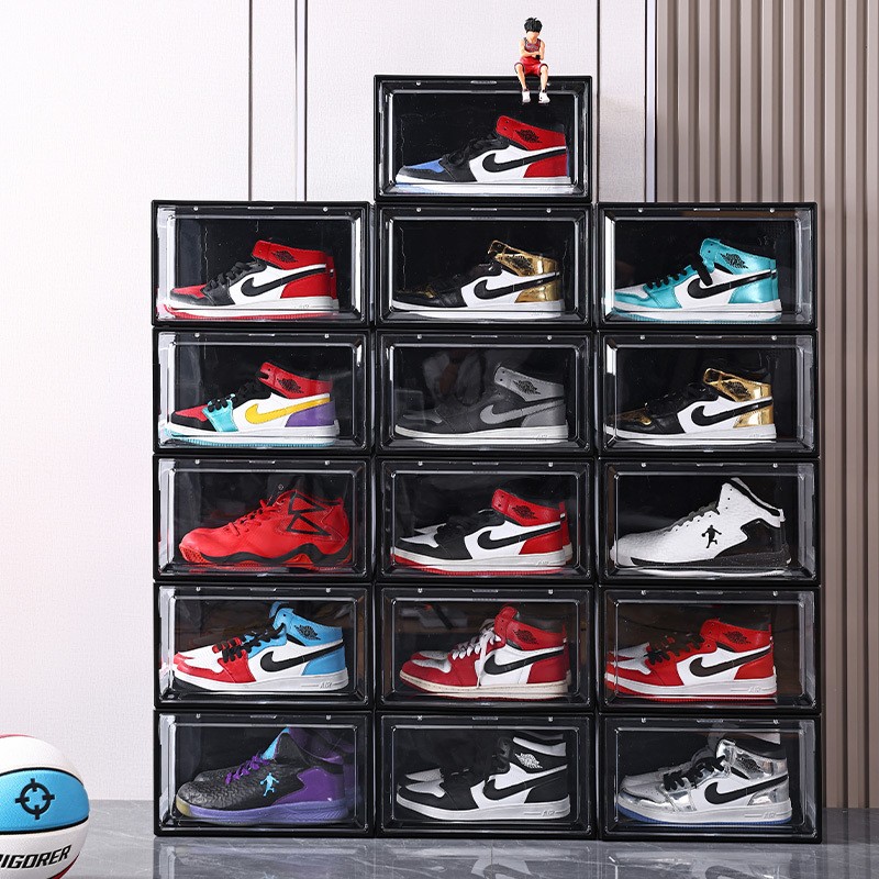 Shoe Storage Box Manufacturer - Magnetic Stackable Foldable Acrylic