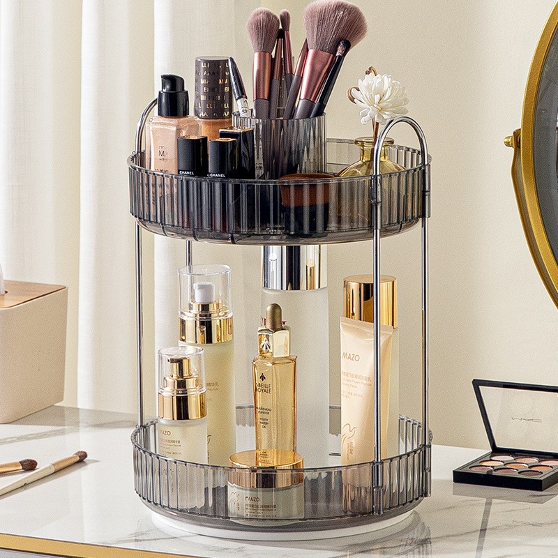 Cosmetic Storage Rack Manufacturer - Bathroom Dressing Table Double-layer