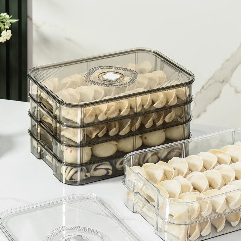Food Storage Box Manufacturer - PET Material Vegetable Egg Dumpling