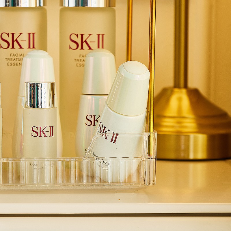 Cosmetic Storage Rack Manufacturer - Transparent Plastic Rectangular