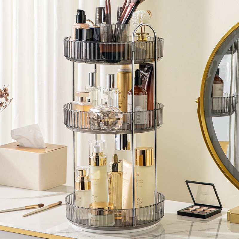 Makeup Organizer Manufacturer - 3 Layers 360 Rotating Spinning