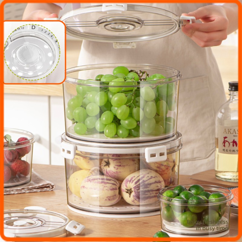 Fridge Organizer Set Manufacturer - Clear Fruit Vegetable Storage Bin