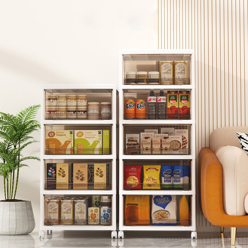 Storage Cabinet Manufacturer - Multi Layer Transparent Tea Color