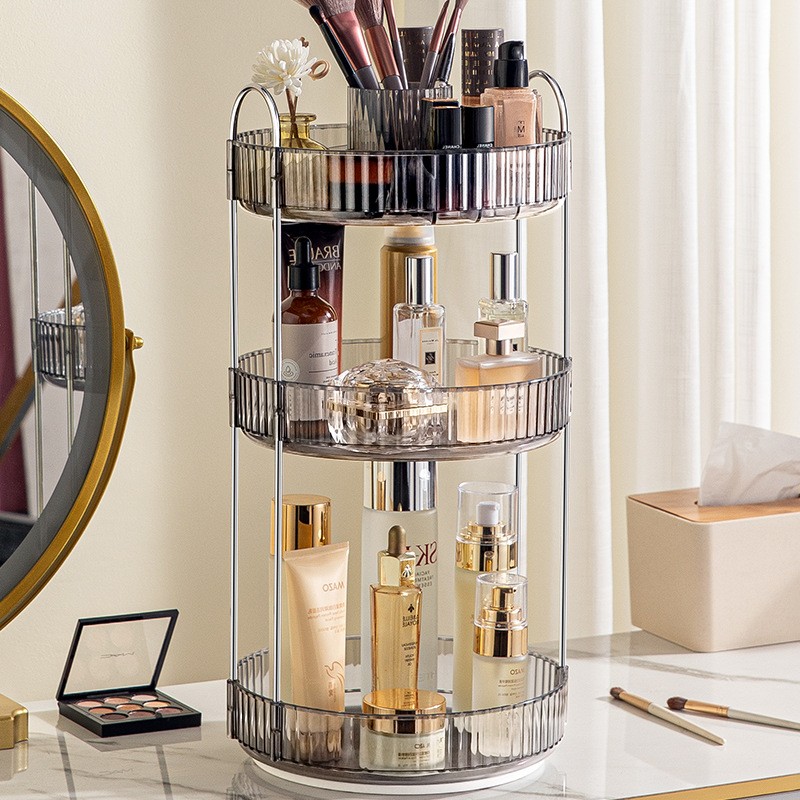 Makeup Organizer Manufacturer - 3 Layers 360 Rotating Spinning