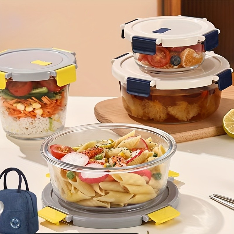 Glass Sealed Box Manufacturer - Round Bento Food Container