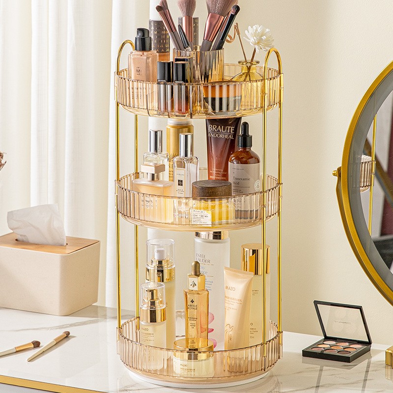 Makeup Organizer Manufacturer - 3 Layers 360 Rotating Spinning