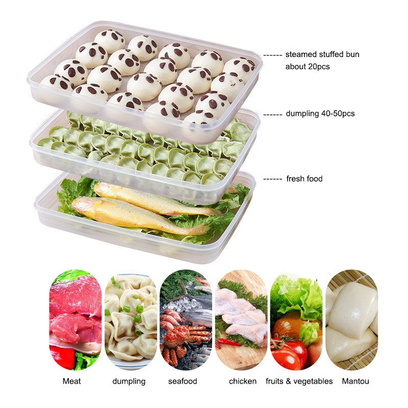 Dumpling Box Manufacturer - Plastic Holder Food Organizer