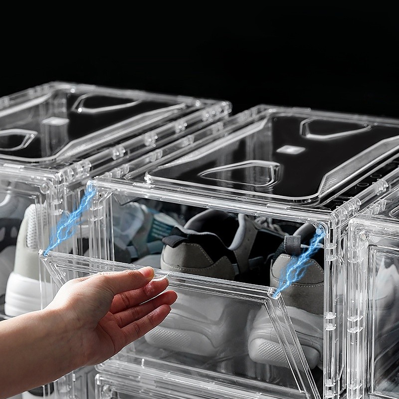 Shoe Storage Rack Manufacturer - 2-4 Layers Plastic Stackable