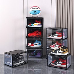 Shoe Storage Box Manufacturer - Magnetic Stackable Foldable Acrylic