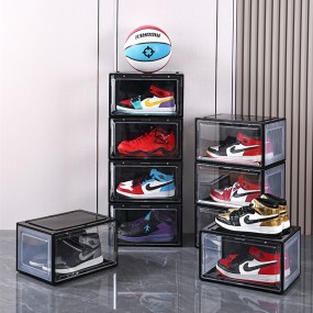Shoe Storage Box Manufacturer - Magnetic Stackable Foldable Acrylic