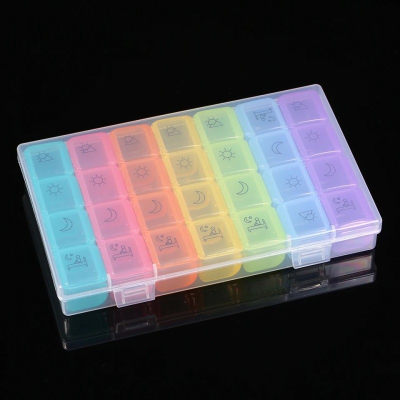 Pill Box Manufacturer - 7 Day 4 Times Medicine Storage