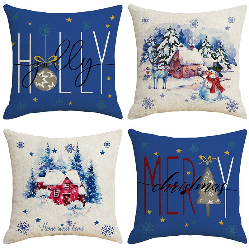 Christmas Pillowcase Factory - Red Cushion Cover Navidad Gift