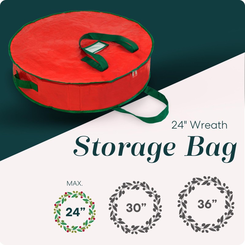 Wreath Storage Manufacturer - Dual Zippered Container