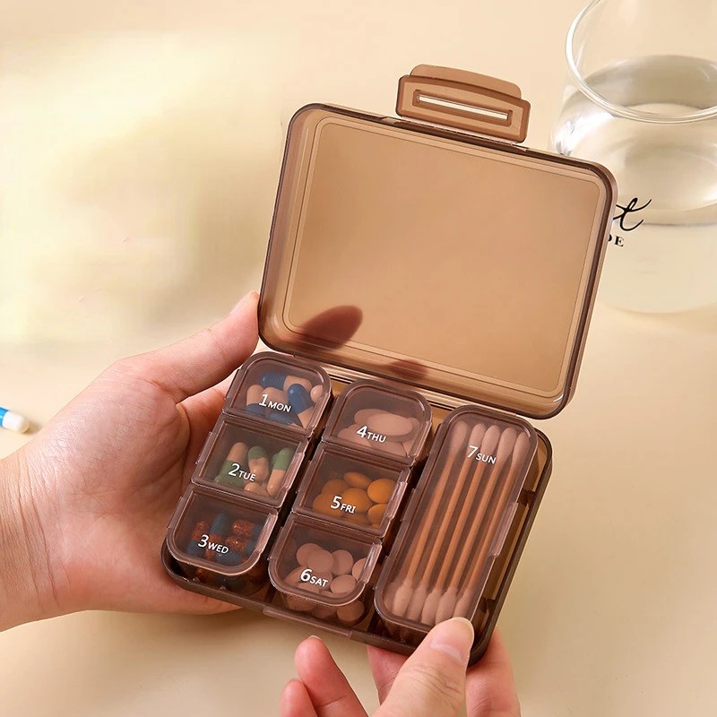 Pill Box Manufacturer - Weekly 7 Compartment Organizer