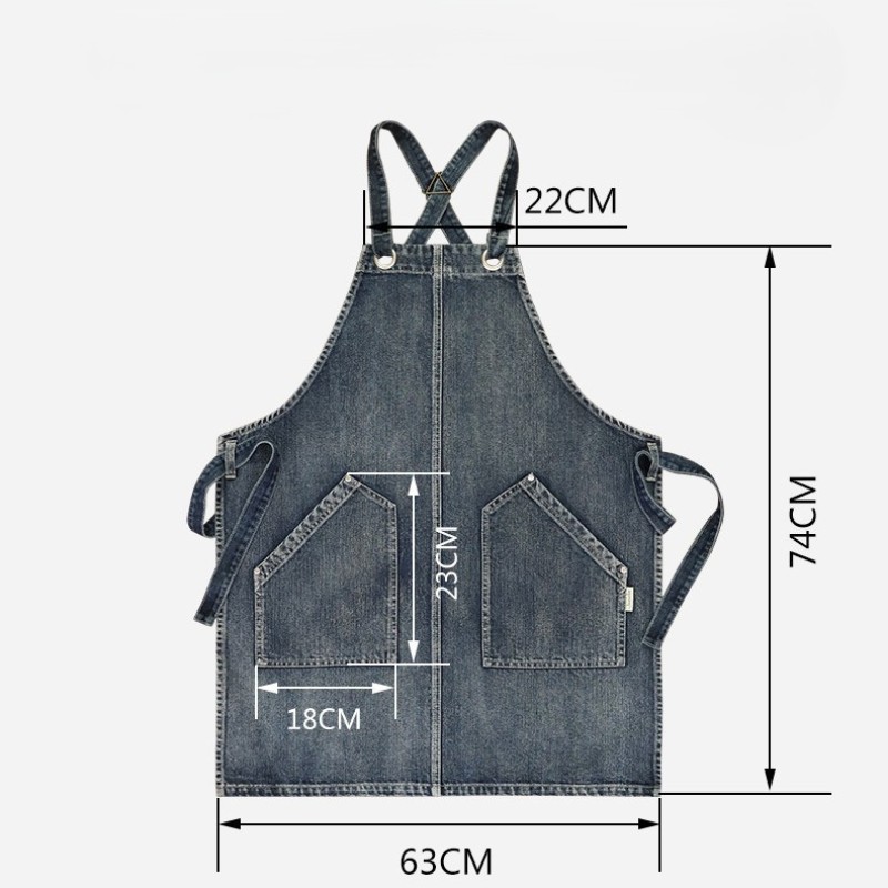 Apron Manufacturer - Washed Denim Material