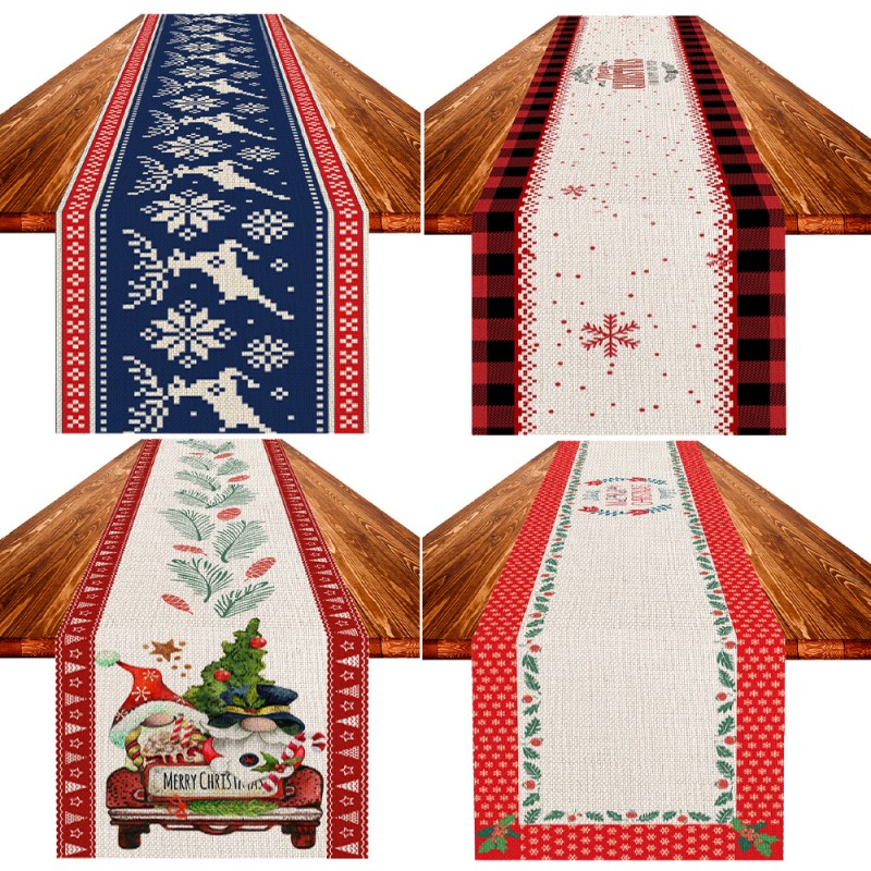 Christmas Table Flag Factory - Linen Antifouling Restaurant Decor