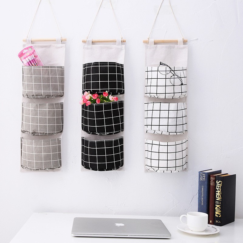 Hanging Pouch Factory - 3 Pockets Foldable Wall Storage