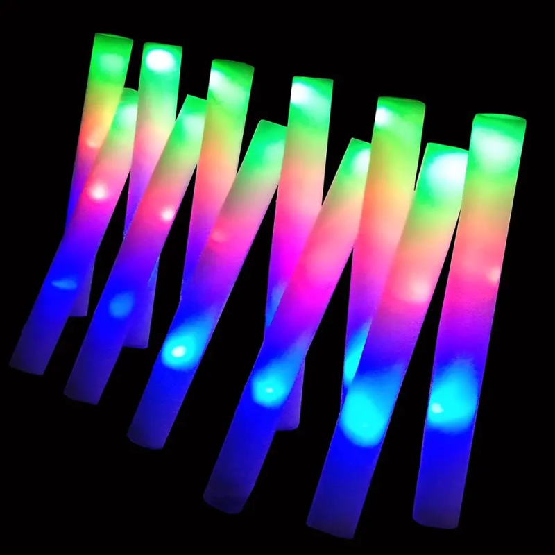Flashing Foam Stick Manufacturer - 3 LED Glow Sticks Bulk