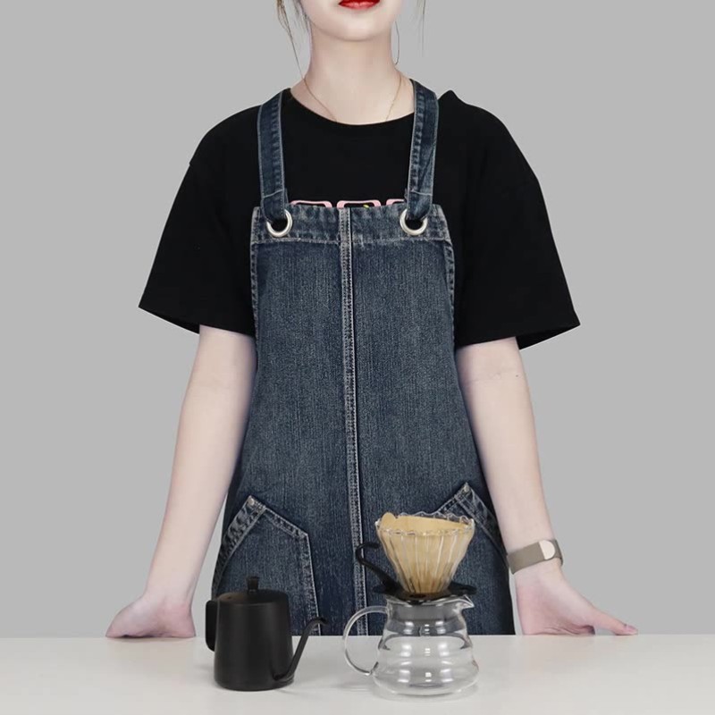 Apron Manufacturer - Washed Denim Material