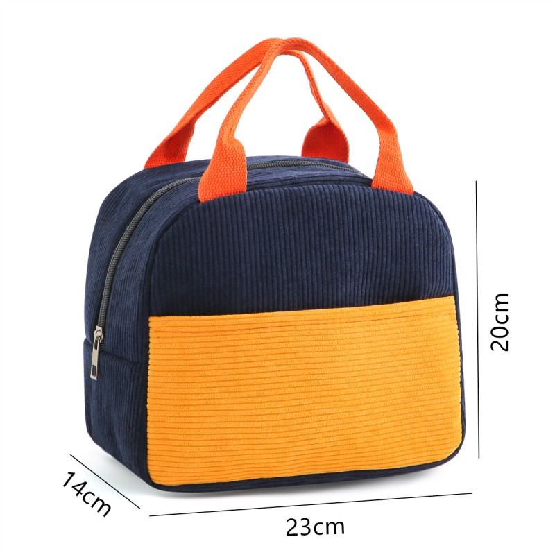 Lunch Bag Factory - Corduroy Thermal Insulated Waterproof