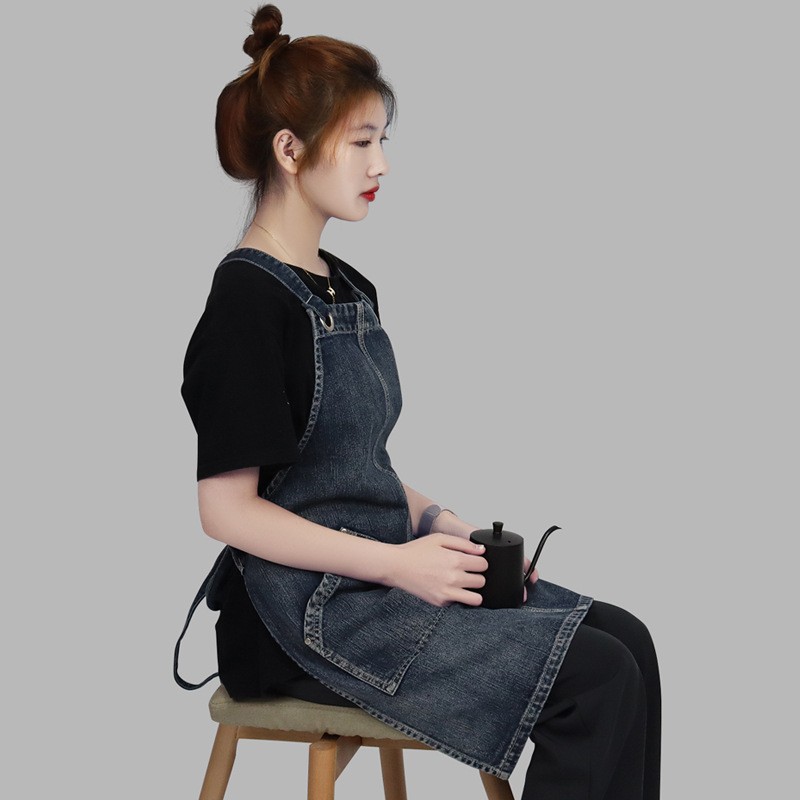 Apron Manufacturer - Washed Denim Material