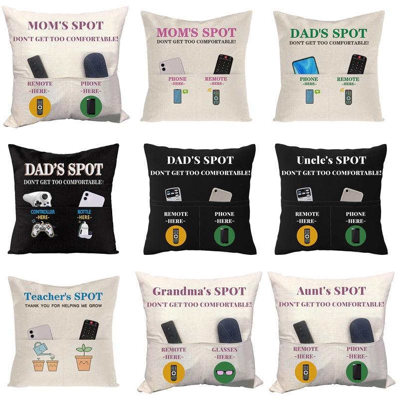 Pillowcase Manufacturer - Linen Storage Pocket Cushion Cover