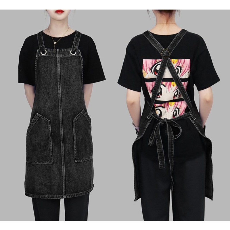 Apron Manufacturer - Washed Denim Material