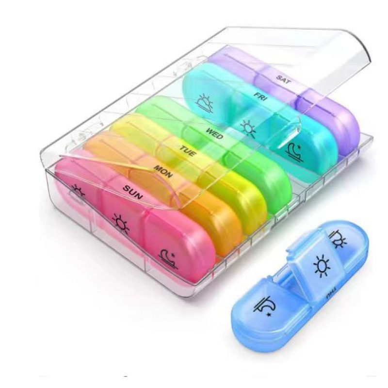 Pill Organizer Manufacturer - 21 Grids Weekly Moisture-Proof