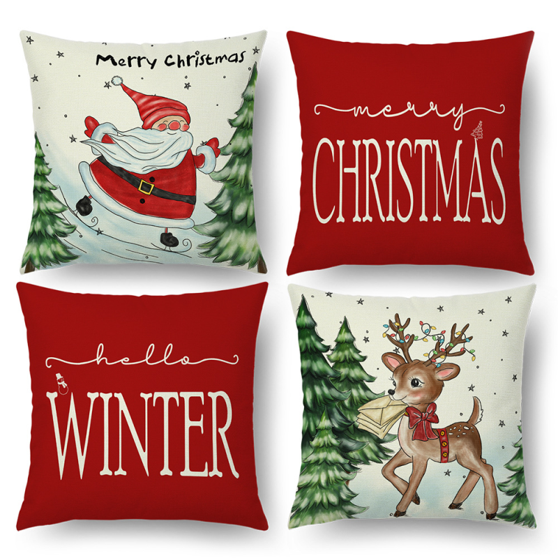 Christmas Cushion Cover Factory - 45x45 Xmas Gift Pillowcase