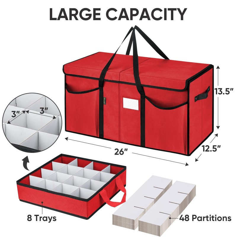 Christmas Storage Box Factory - Dividers Premium Container