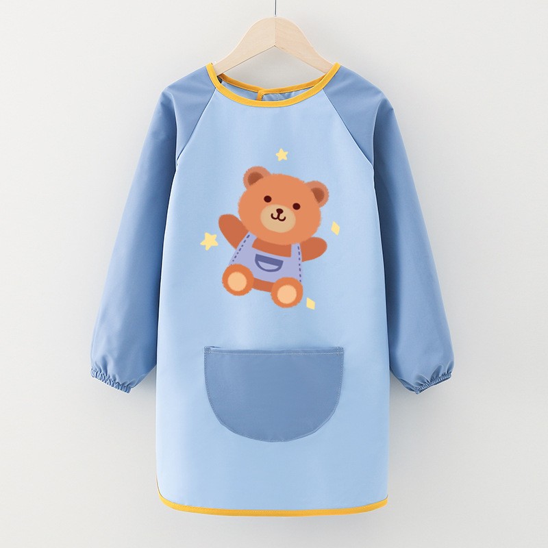 Children Smock Manufacturer - Waterproof Long-sleeved Painting