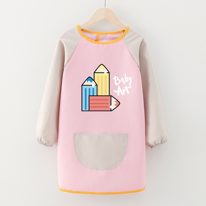 Children Smock Manufacturer - Waterproof Long-sleeved Painting