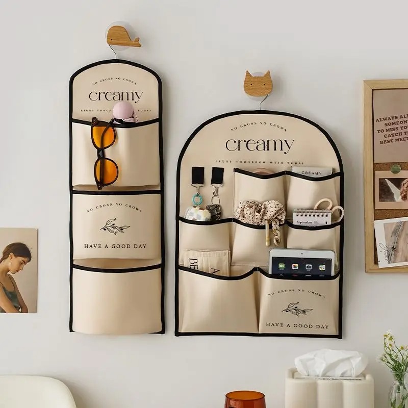 Hanging Bag Factory - Light Luxury Satin Sundries Organizer