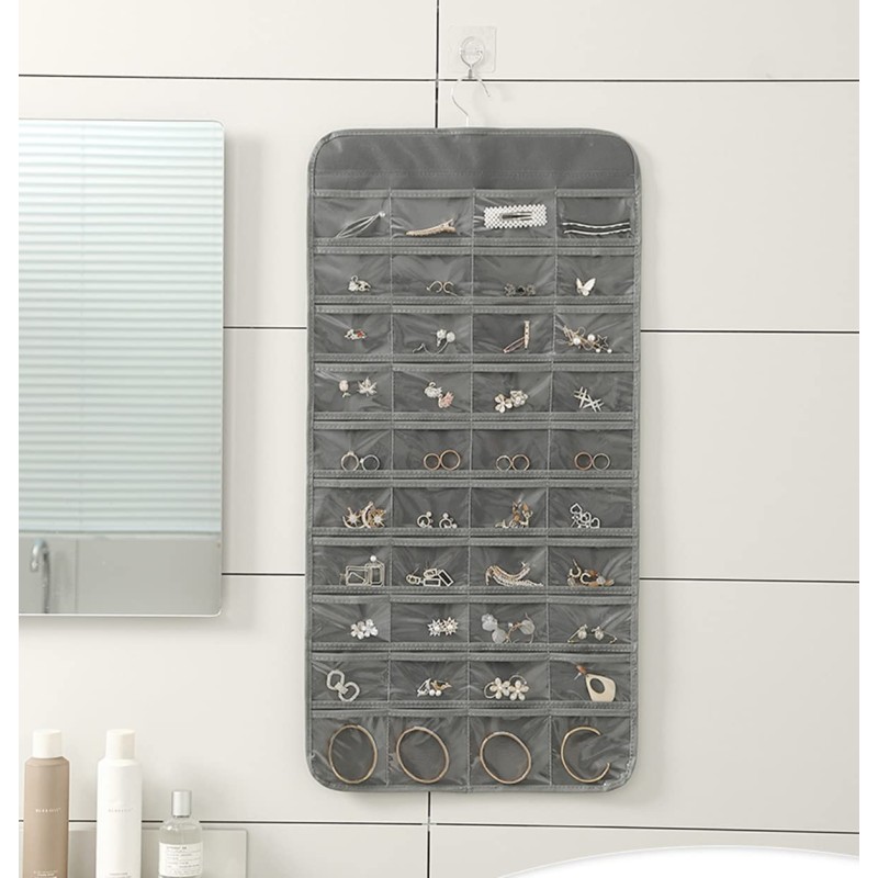 Jewelry Storage Bag Manufacturer - 48/80 Grids Hanging Organizer