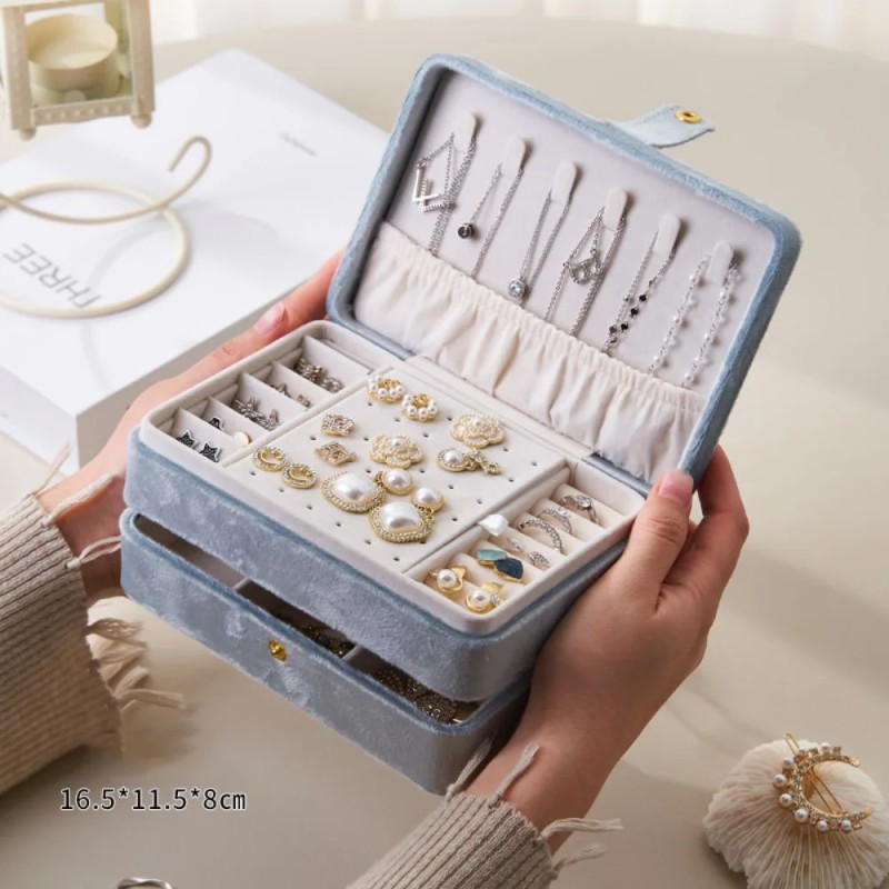 Jewelry Storage Box Manufacturer - PU Leather Suede Material