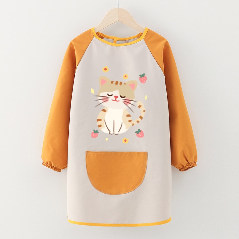 Children Smock Manufacturer - Waterproof Long-sleeved Painting