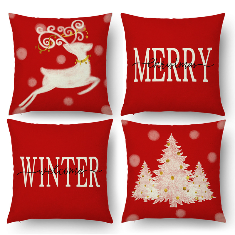 Christmas Cushion Cover Factory - 45x45 Xmas Gift Pillowcase