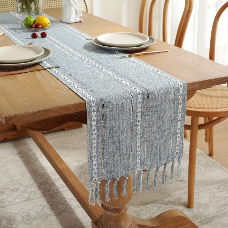 Wedding Table Runner Manufacturer - Rustic Macrame Tassel Decor