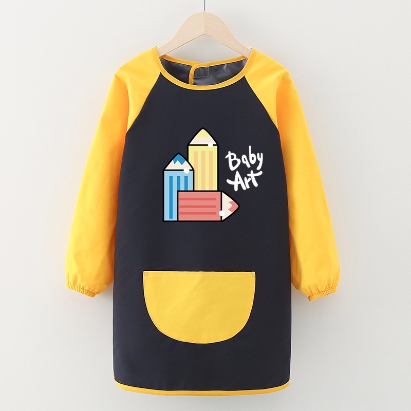 Children Smock Manufacturer - Waterproof Long-sleeved Painting