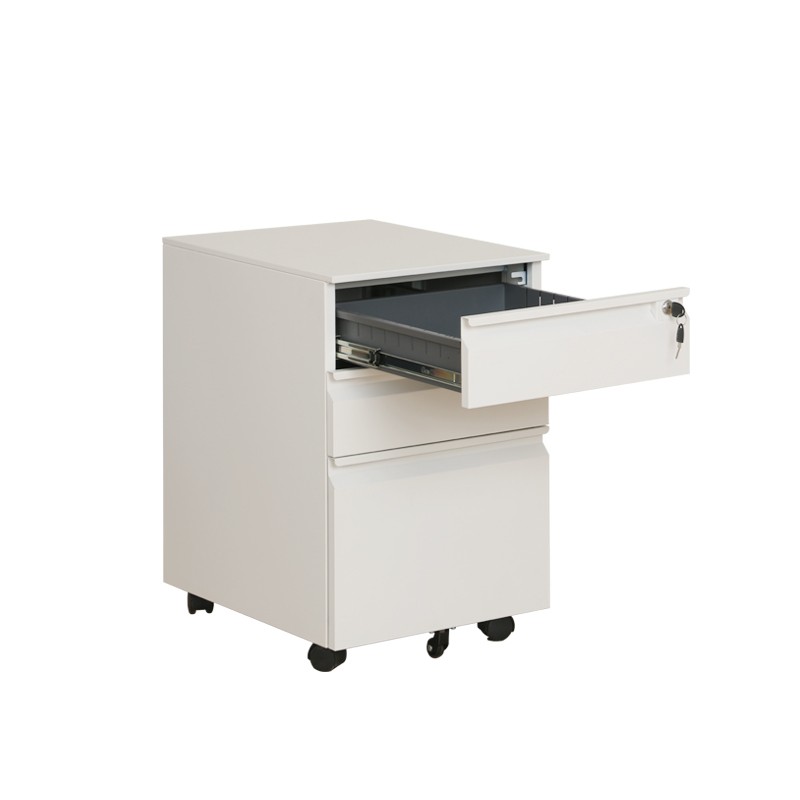 White File Cabinet Manufacturer - Cheap Steel Under Desk 3 Drawer