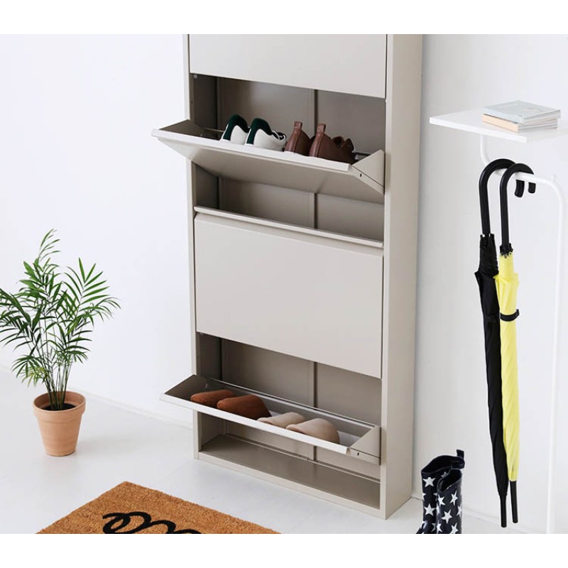 Industrial TV Cabinet Manufacturer - Morden 3 Doors Media Steel