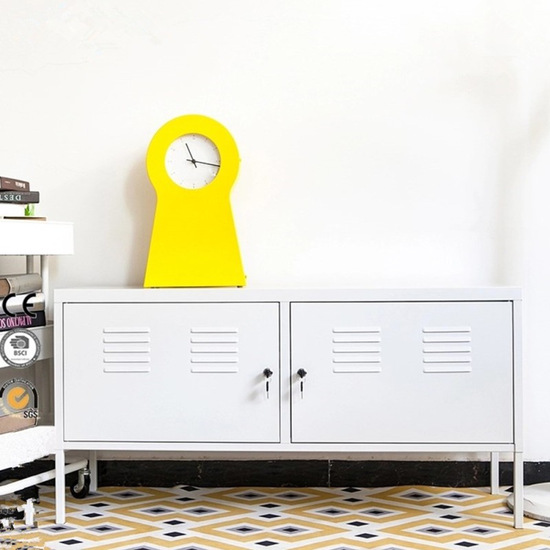 Storage Cabinet Manufacturer - Metal 2 Doors 4 Shelves Lockable