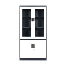 Glass Filing Cabinet Manufacturer - Steel Material with Lock